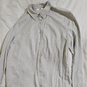 Uniqlo Grey Buttoned Shirt